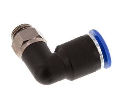12mm x G1/4'' 90deg Winkel Steckverschraubung mit Außengewinde Messing/PA 66 NBR drehbar [2 Stück]