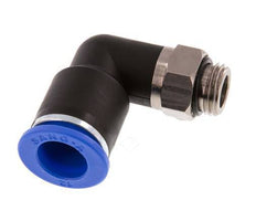 12mm x G1/4'' 90deg Winkel Steckverschraubung mit Außengewinde Messing/PA 66 NBR drehbar [2 Stück]