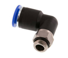 12mm x G1/4'' 90deg Winkel Steckverschraubung mit Außengewinde Messing/PA 66 NBR drehbar [2 Stück]