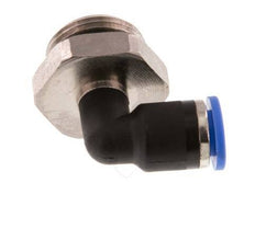 6mm x G3/8'' 90deg Winkel-Steckverschraubung mit Außengewinde Messing/PA 66 NBR drehbar [2 Stück]