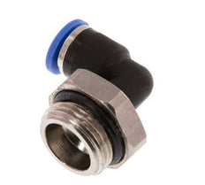 6mm x G3/8'' 90deg Winkel-Steckverschraubung mit Außengewinde Messing/PA 66 NBR drehbar [2 Stück]