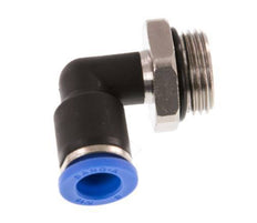 8mm x G3/8'' 90deg Winkel-Steckverschraubung mit Außengewinde Messing/PA 66 NBR drehbar [2 Stück]