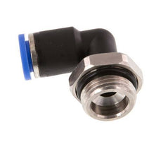 8mm x G3/8'' 90deg Winkel-Steckverschraubung mit Außengewinde Messing/PA 66 NBR drehbar [2 Stück]