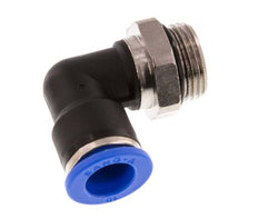 10mm x G3/8'' 90deg Winkel-Steckverschraubung mit Außengewinde Messing/PA 66 NBR drehbar [2 Stück]