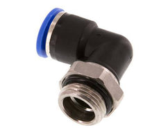 10mm x G3/8'' 90deg Winkel-Steckverschraubung mit Außengewinde Messing/PA 66 NBR drehbar [2 Stück]