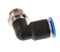 12mm x G3/8'' 90deg Elbow Push-in Fitting with Male Threads Brass/PA 66 NBR Rotatable [2 Pieces]