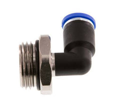8mm x G1/2'' 90deg Winkel Steckverschraubung mit Außengewinde Messing/PA 66 NBR drehbar [2 Stück]