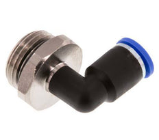 8mm x G1/2'' 90deg Winkel Steckverschraubung mit Außengewinde Messing/PA 66 NBR drehbar [2 Stück]