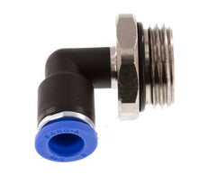 8mm x G1/2'' 90deg Winkel Steckverschraubung mit Außengewinde Messing/PA 66 NBR drehbar [2 Stück]
