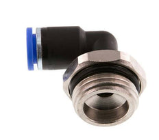 8mm x G1/2'' 90deg Winkel Steckverschraubung mit Außengewinde Messing/PA 66 NBR drehbar [2 Stück]