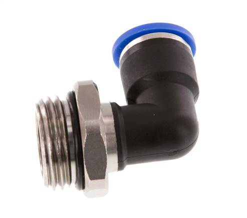 10mm x G1/2'' 90deg Elbow Push-in Fitting with Male Threads Brass/PA 66 NBR Rotatable [2 Pieces]