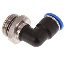 10mm x G1/2'' 90deg Elbow Push-in Fitting with Male Threads Brass/PA 66 NBR Rotatable [2 Pieces]
