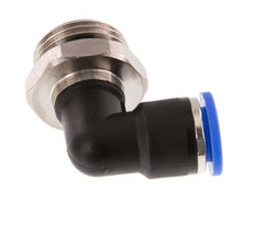 10mm x G1/2'' 90deg Elbow Push-in Fitting with Male Threads Brass/PA 66 NBR Rotatable [2 Pieces]