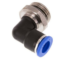 10mm x G1/2'' 90deg Elbow Push-in Fitting with Male Threads Brass/PA 66 NBR Rotatable [2 Pieces]