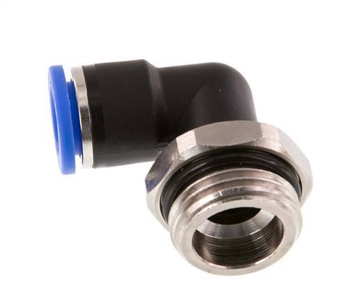 10mm x G1/2'' 90deg Winkel Steckverschraubung mit Außengewinde Messing/PA 66 NBR drehbar [2 Stück]