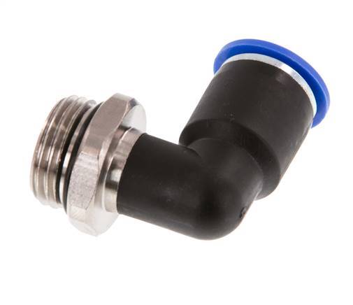 12mm x G1/2'' 90deg Winkel Steckverschraubung mit Außengewinde Messing/PA 66 NBR drehbar [2 Stück]