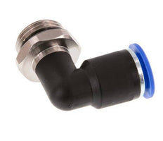 12mm x G1/2'' 90deg Winkel Steckverschraubung mit Außengewinde Messing/PA 66 NBR drehbar [2 Stück]