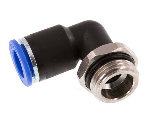 12mm x G1/2'' 90deg Winkel Steckverschraubung mit Außengewinde Messing/PA 66 NBR drehbar [2 Stück]
