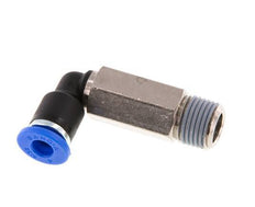 4mm x R1/8'' 90deg Winkel-Steckverschraubung mit Außengewinde Messing/PA 66 NBR lange Hülse drehbar [2 Stück]