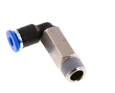 4mm x R1/8'' 90deg Winkel-Steckverschraubung mit Außengewinde Messing/PA 66 NBR lange Hülse drehbar [2 Stück]