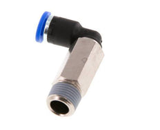 4mm x R1/8'' 90deg Winkel-Steckverschraubung mit Außengewinde Messing/PA 66 NBR lange Hülse drehbar [2 Stück]