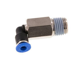 4mm x R1/4'' 90deg Winkel-Steckverschraubung mit Außengewinde Messing/PA 66 NBR lange Hülse drehbar [2 Stück]