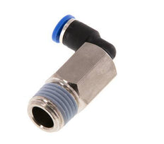4mm x R1/4'' 90deg Winkel-Steckverschraubung mit Außengewinde Messing/PA 66 NBR lange Hülse drehbar [2 Stück]