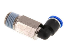 6mm x R1/4'' 90deg Winkel-Steckverschraubung mit Außengewinde Messing/PA 66 NBR lange Hülse drehbar [2 Stück]