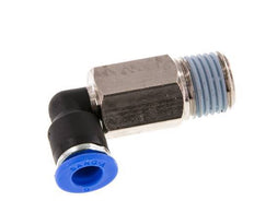 6mm x R1/4'' 90deg Winkel-Steckverschraubung mit Außengewinde Messing/PA 66 NBR lange Hülse drehbar [2 Stück]