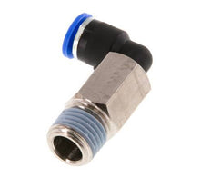 6mm x R1/4'' 90deg Winkel-Steckverschraubung mit Außengewinde Messing/PA 66 NBR lange Hülse drehbar [2 Stück]