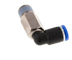 8mm x R1/4'' 90deg Elbow Push-in Fitting with Male Threads Brass/PA 66 NBR Long Sleeve Rotatable [2 Pieces]