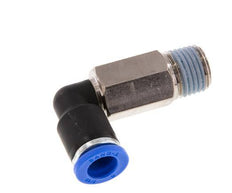 8mm x R1/4'' 90deg Winkel-Steckverschraubung mit Außengewinde Messing/PA 66 NBR lange Hülse drehbar [2 Stück]