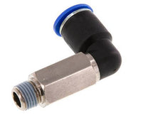 12mm x R1/4'' 90deg Elbow Push-in Fitting with Male Threads Brass/PA 66 NBR Long Sleeve Rotatable
