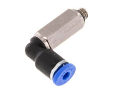 3mm x M 5 90deg Elbow Push-in Fitting with Male Threads Brass/PA 66 NBR Long Sleeve Rotatable [2 Pieces]