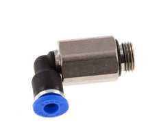 4mm x G1/8'' 90deg Winkel-Steckverschraubung mit Außengewinde Messing/PA 66 NBR lange Hülse drehbar [2 Stück]