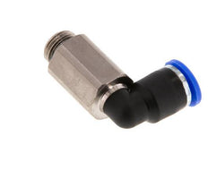 6mm x G1/8'' 90deg Winkel-Steckverschraubung mit Außengewinde Messing/PA 66 NBR lange Hülse drehbar [2 Stück]