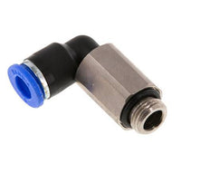 6mm x G1/8'' 90deg Winkel-Steckverschraubung mit Außengewinde Messing/PA 66 NBR lange Hülse drehbar [2 Stück]