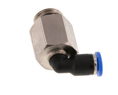 4mm x G1/4'' 90deg Winkel-Steckverschraubung mit Außengewinde Messing/PA 66 NBR lange Hülse drehbar [2 Stück]