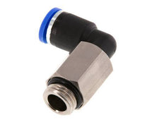 8mm x G1/4'' 90deg Winkel-Steckverschraubung mit Außengewinde Messing/PA 66 NBR lange Hülse drehbar [2 Stück]