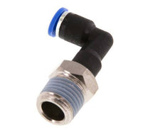 4mm x R1/4'' 90deg Winkel-Steckverschraubung mit Außengewinde Messing/PA 66 NBR langer Körper drehbar [2 Stück]