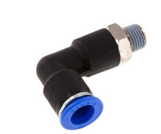 12mm x R1/4'' 90deg Winkel-Steckverschraubung mit Außengewinde Messing/PA 66 NBR langer Körper drehbar [2 Stück]