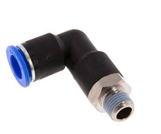 12mm x R1/4'' 90deg Winkel-Steckverschraubung mit Außengewinde Messing/PA 66 NBR langer Körper drehbar [2 Stück]