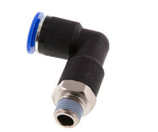 12mm x R1/4'' 90deg Winkel-Steckverschraubung mit Außengewinde Messing/PA 66 NBR langer Körper drehbar [2 Stück]