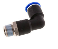 12mm x R3/8'' 90deg Elbow Push-in Fitting with Male Threads Brass/PA 66 NBR Long Body Rotatable [2 Pieces]