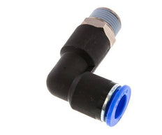 12mm x R3/8'' 90deg Elbow Push-in Fitting with Male Threads Brass/PA 66 NBR Long Body Rotatable [2 Pieces]