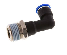 10mm x R1/2'' 90deg Winkel-Steckverschraubung mit Außengewinde Messing/PA 66 NBR langer Körper drehbar [2 Stück]