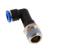 10mm x R1/2'' 90deg Winkel-Steckverschraubung mit Außengewinde Messing/PA 66 NBR langer Körper drehbar [2 Stück]