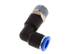 12mm x R1/2'' 90deg Winkel-Steckverschraubung mit Außengewinde Messing/PA 66 NBR Langer Körper drehbar [2 Stück]