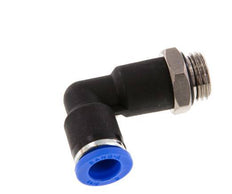 8mm x G1/4'' 90deg Winkel-Steckverschraubung mit Außengewinde Messing/PA 66 NBR langer Körper drehbar [2 Stück]