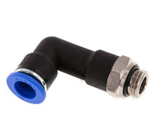 10mm x G1/4'' 90deg Winkel-Steckverschraubung mit Außengewinde Messing/PA 66 NBR langer Körper drehbar [2 Stück]